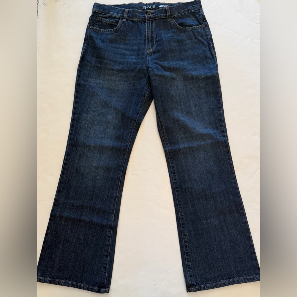 Dark Blue Boot Cut Jeans